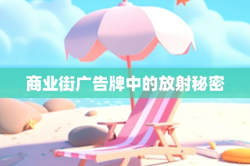 商业街广告牌中的放射秘密