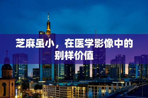 芝麻虽小，在医学影像中的别样价值