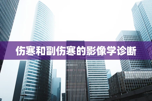 伤寒和副伤寒的影像学诊断