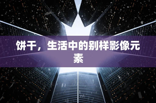 饼干，生活中的别样影像元素