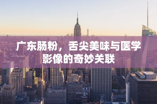 广东肠粉，舌尖美味与医学影像的奇妙关联