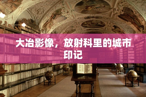 大冶影像，放射科里的城市印记