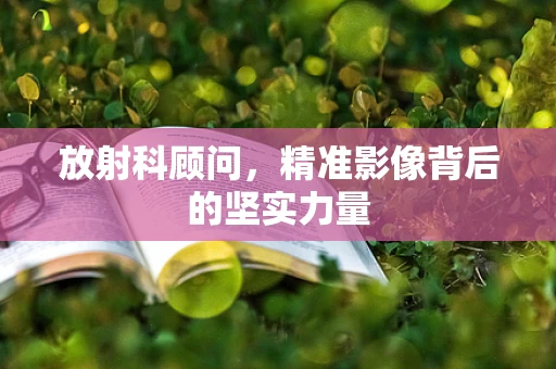 放射科顾问，精准影像背后的坚实力量