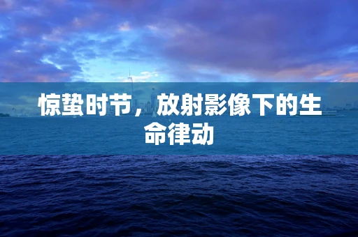 惊蛰时节，放射影像下的生命律动