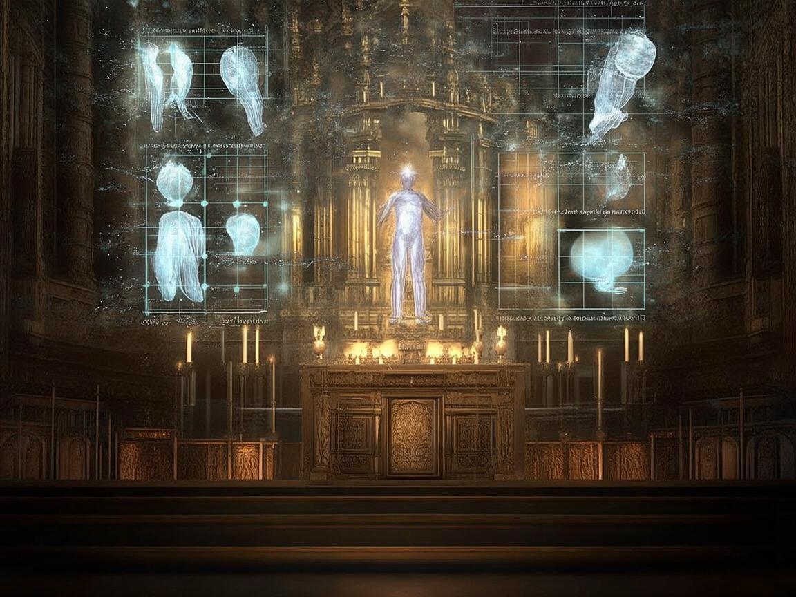 教堂祭坛与医学影像中的神圣隐喻