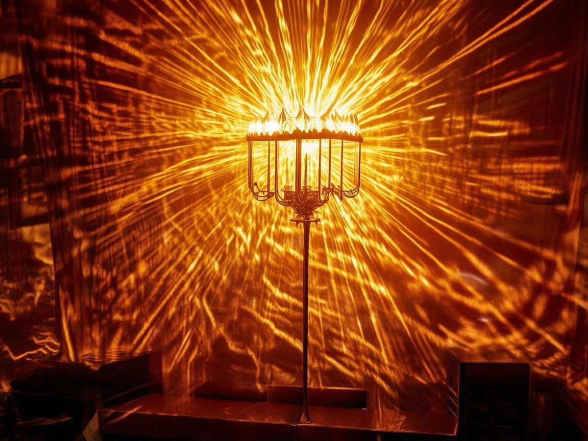 客厅落地灯与放射影像的奇妙关联